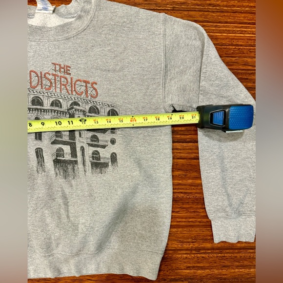 The Districts indie rock band merch crewneck sweatshirt Gildan gray size small - Picture 5 of 5
